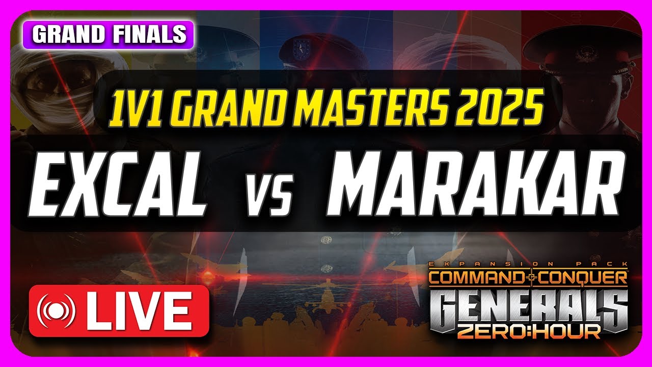 🔴LIVE | $1,000 Grand Masters 2025 | ExCaL vs Marakar | Grand Finals