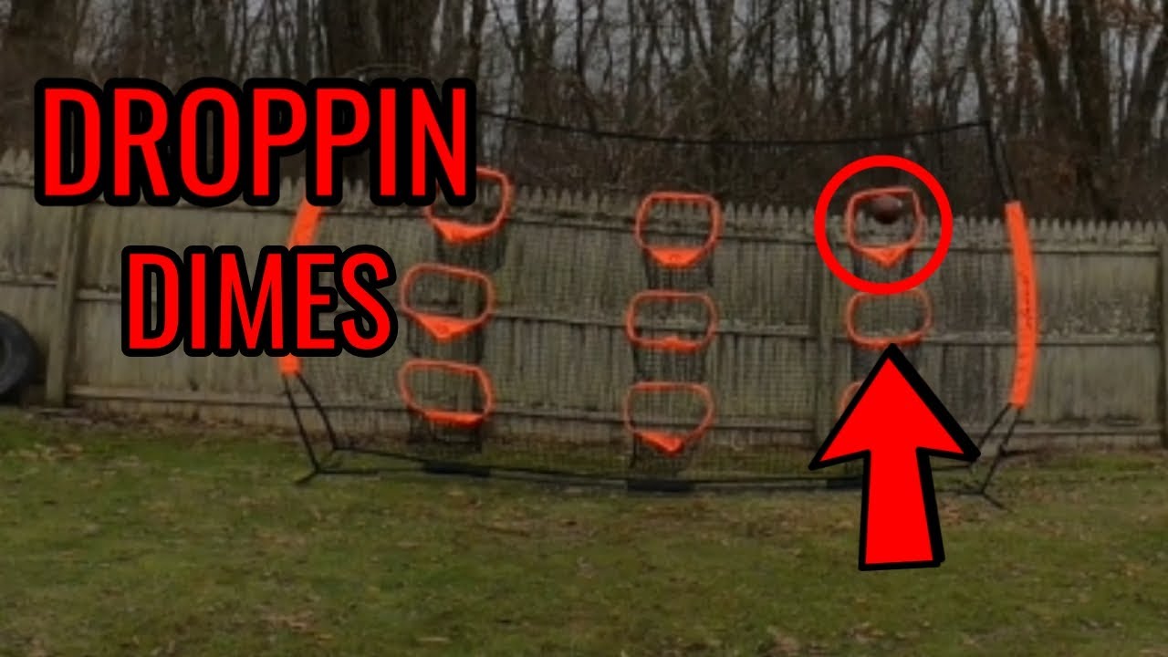Dropping Dimes in My Football Throwing Net! YouTube