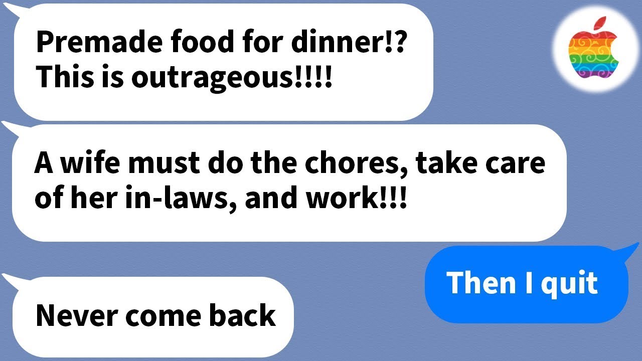 【Apple】 I bought some premade food for my mother-in-law and...