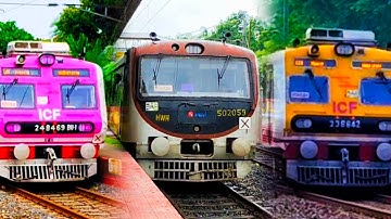 📍Back to Back Different Types EMU Local Train Arrived & Departure From Balagarh Railway Station.
