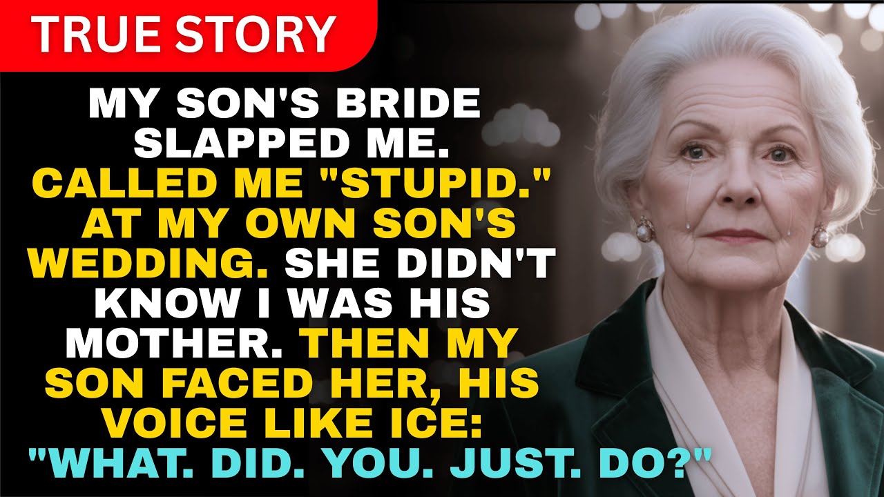 My Son's Bride Slaps Me at Her Wedding, Not Knowing I'm His Mom. My Son Ended It All.