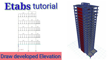 Etabs tutorial: draw developed elevations