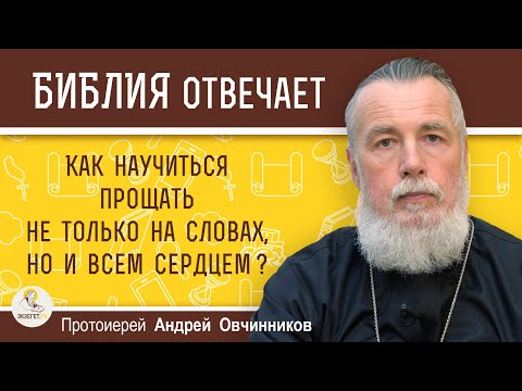 Как Научиться Прощать Не Только На Словах, А Всем Сердцем Протоиерей Андрей Овчинников