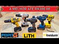 Qual e a Melhor Parafusadeira Ate R$ 300,00 - Titanium 21v FortG Brushless Prostormer DEKO NKF LITH