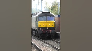 Class 47s West Coast Railways passing Acton Bridge 17/10/23 #railways #train