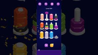 Nut Sort Level 334 Walkthrough | Nuts — Color Sort 334 solution