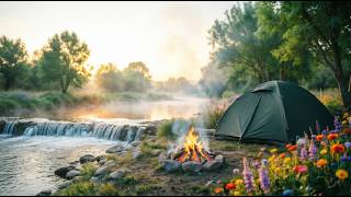 Fireplace Burning Logs, Crackling Sounds, and the Serenity of Pure Relaxation for Meditation