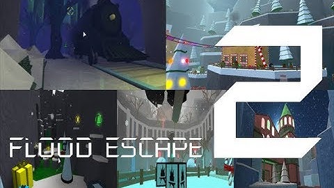 Roblox Flood Escape 2 (Test Map) - Christmas Compilation Map (Multiplayer)