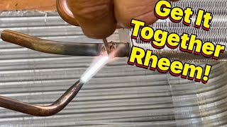 Replacing Condenser Coil On Rheem/Ruud Heat Pump!