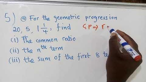 Revision 2017 Geometric Progression