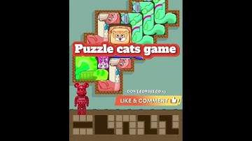 Puzzle cats game \ Cat puzzle game #gameplay #puzzle #funnyboy #shorts