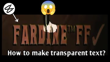 How to make transparent text?#viralvideo#capcut#10kviews#10klikes#10ksubscribers