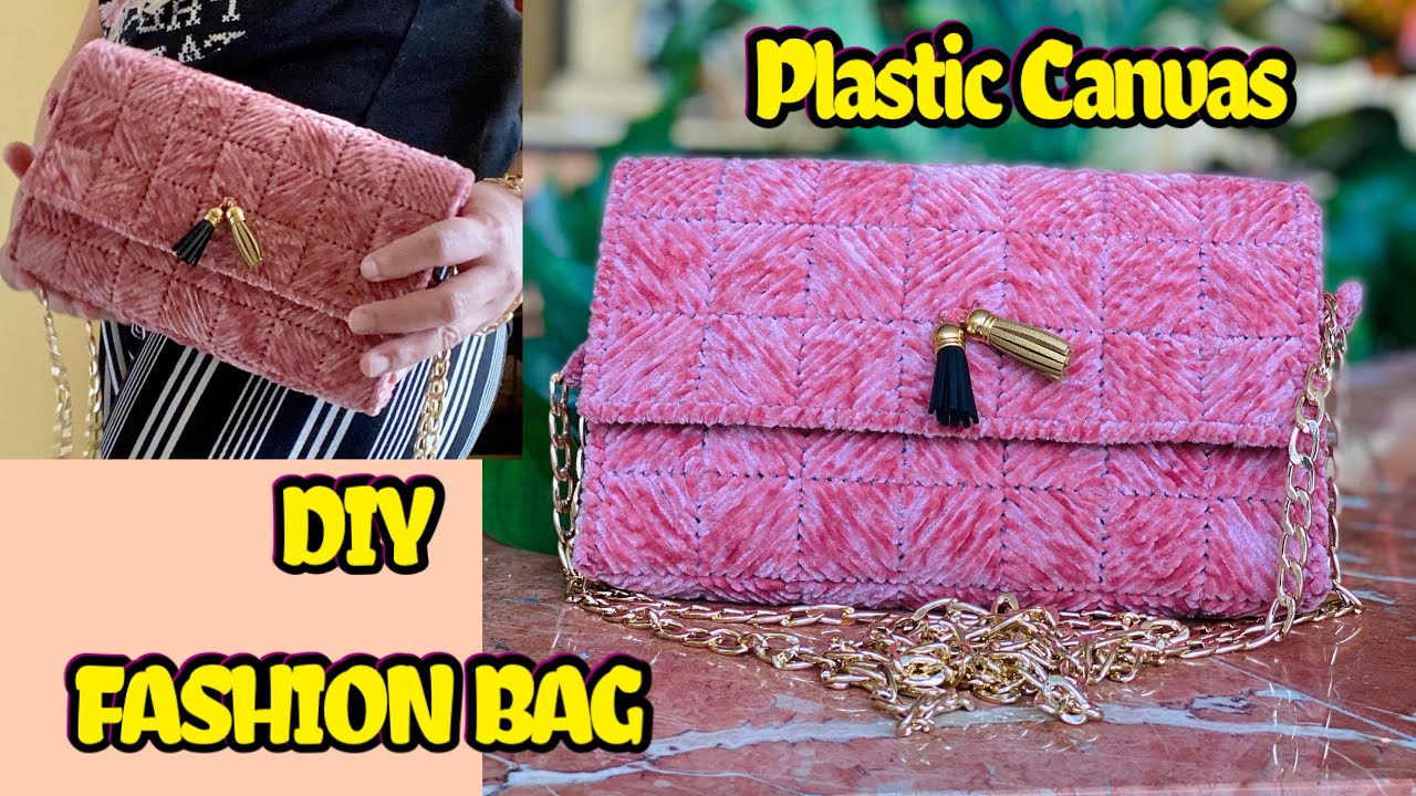 My DIY FASHION BAG || PLASTIC CANVAS FASHION BAG || ReAnn Channel