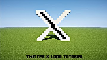 Minecraft Pixel Art Tutorial - Twitter X Logo