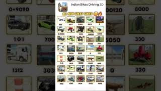 real code indian bike driving 3D cheat code #shorts #gaming #viral #viralvideo #indianbikesdriving3d