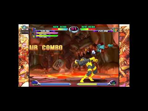 MvC2 Dhalsim 70% unfly loop crossup reset back into unfly loop K.O. sequence 10/7/24