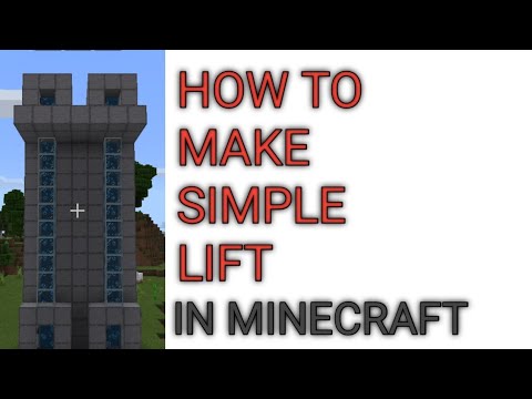 HOW TO MAKE SIMPLE LIFT IN MINECRAFT - YouTube