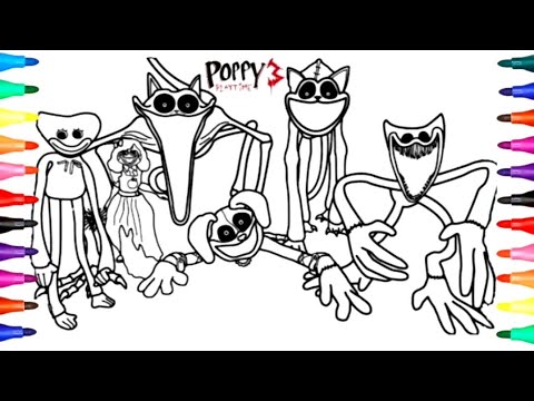 видео: Drawing All Smiling Critters Cartoon Vs Realistic ( Poppy playtime Chapter 3 )