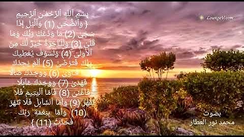 سورة الضحى بصوت القارئ محمد نور العطار | #القرآن_الكريم