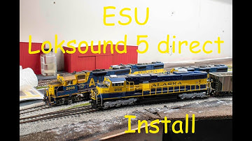 New ESU LokSound 5 DCC direct decoder install in a Athearn SD70MAC.