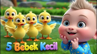 5 BEBEK KECIL BERMAIN | CIT CIT CUIT | TEK KOTEK | SUARA BINATANG | Zel Zel Kids