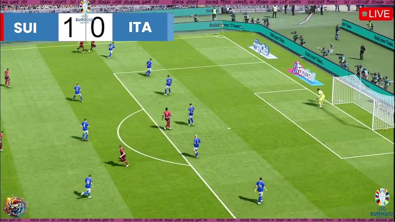 Swiss vs Italia live Euro 2024 LIVESCORE AI YouTube