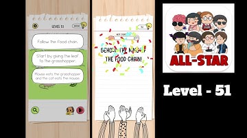 Brain Test All Star Level 51 Feed them all.