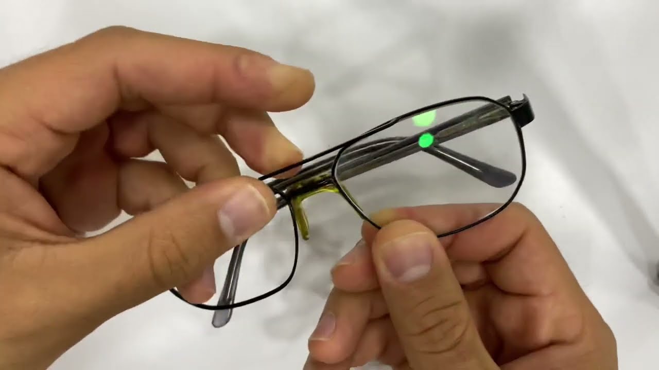 The client sat on his glasses and asked me to correct.