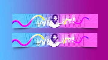 How to Create YouTube Channel Banner Design | Adobe Photoshop Tutorial