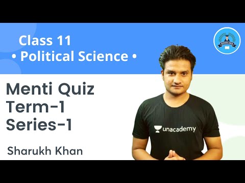 Menti Quiz | Term-1 I Series-1 | Political Science | Class 11 | Scholars | Sharukh Khan