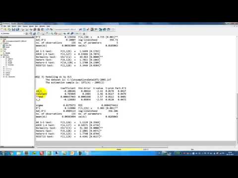 The Augmented Dickey-Fuller Unit-Root Test in OxMetrics