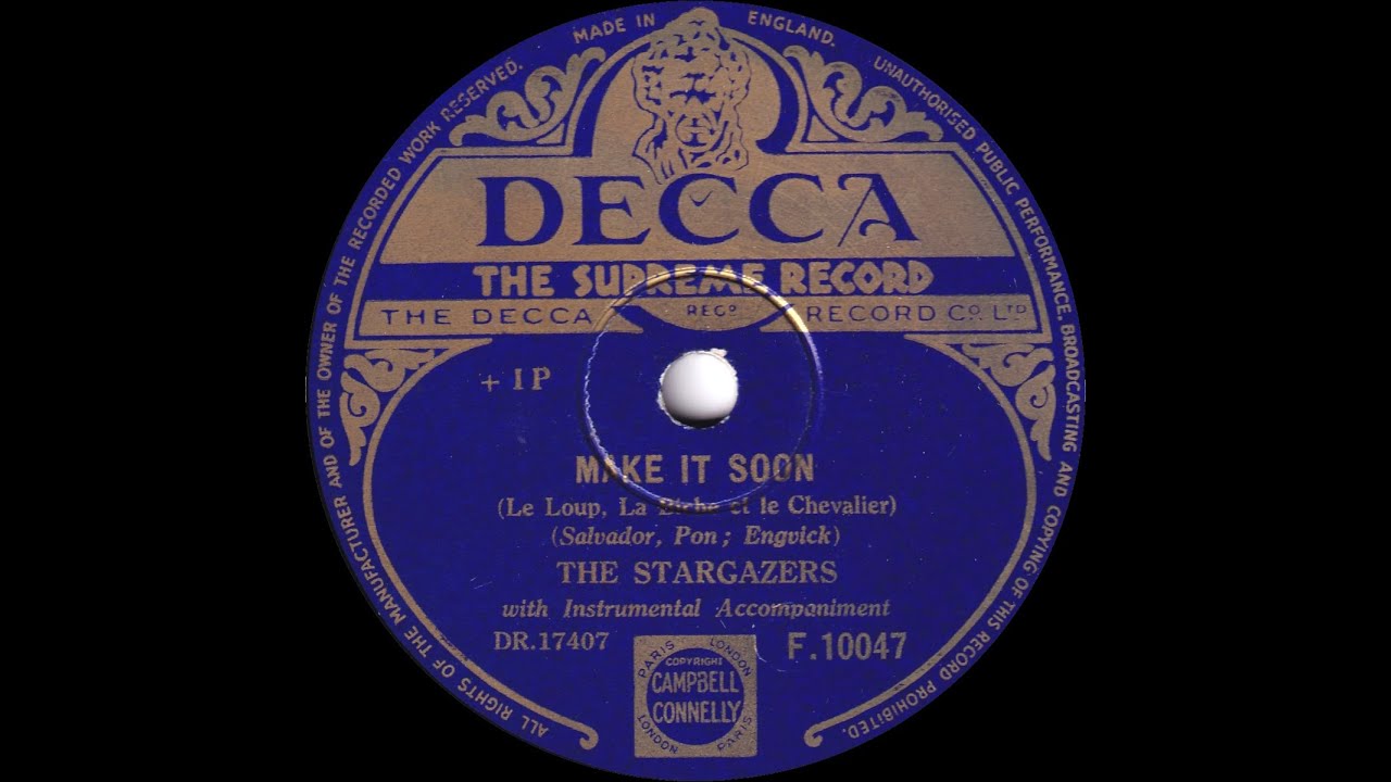 Watch The Stargazers - Make It Soon on YouTube Watch The Stargazers - Make It Soon on YouTube