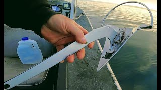 Mantus Dinghy Anchor.  Extreme Holding Test.  Anchor Test Video #91