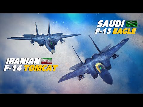 Iranian F-14 Tomcat Vs Saudi Arabian F-15 Eagle Persian Gulf Dogfight | DCS |