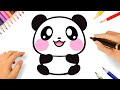 HOW TO DRAW A CUTE KAWAII PANDA EASY ????