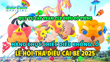 Lễ Hội Liên Hoan Thả Diều 2025 hàng chục con Diều Khổng Lồ xuất hiện tại Cái Bè Tiền Giang