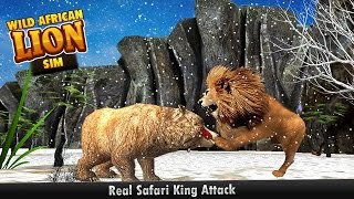 Wild African Lion Sim 3D - Real Safari King Hunting Deer on Snow Mountains in Winter - iPhone, iPad screenshot 3