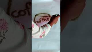 Coffee mug sand art design #viral #art #coffee #shorts #yt