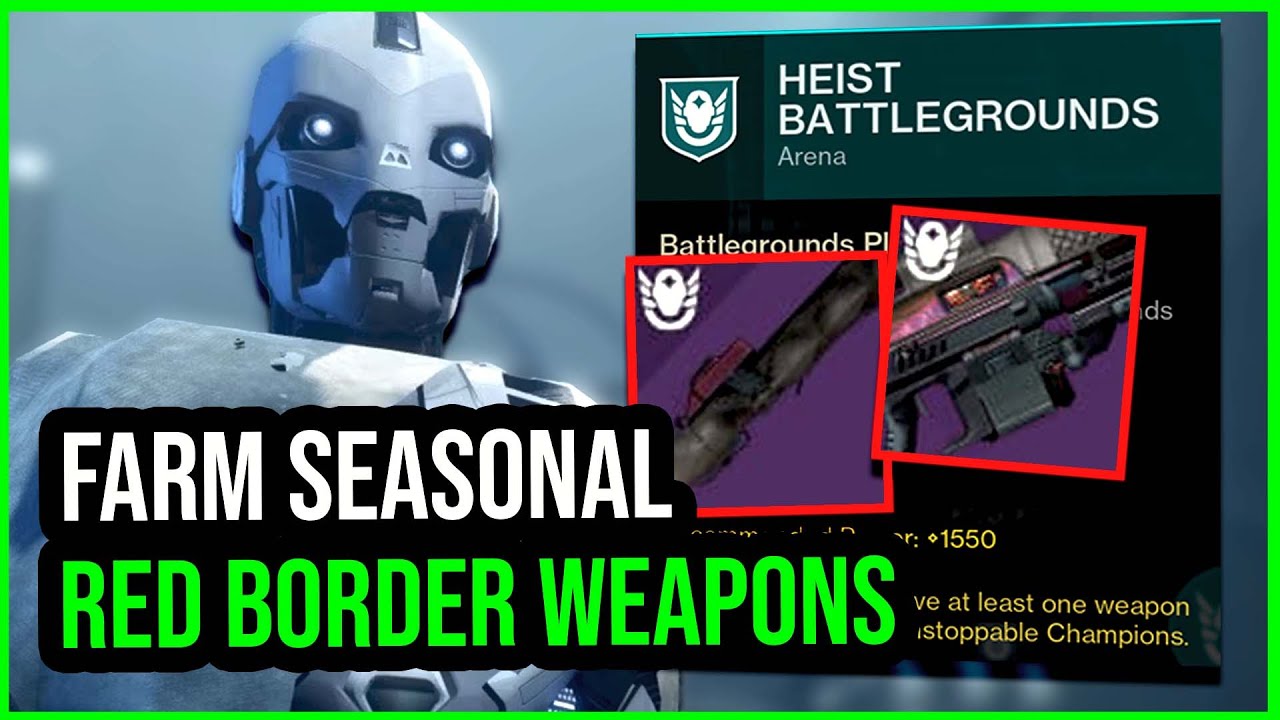 EASY & FASTEST Red Border Farm for SERAPH & IKELOS weapons | Destiny