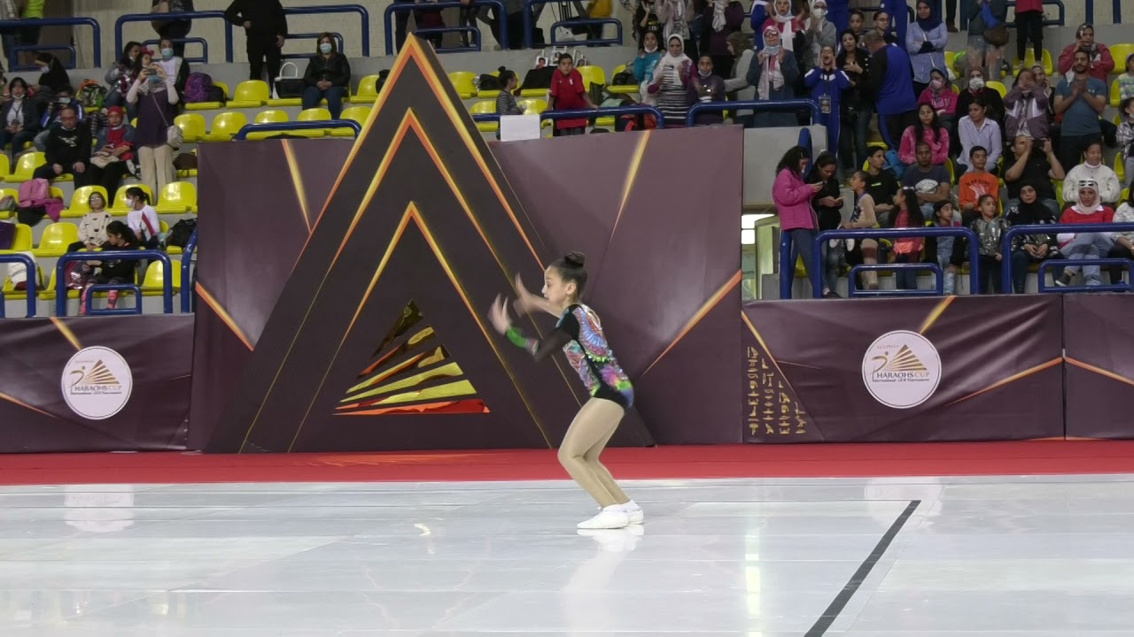 Ruvina David aerobic gymnastics silver medal egypt second pharohs cup