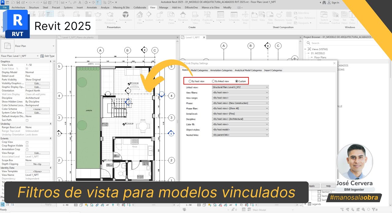 DOMINA LA VISIBILIDAD DE GRAFICOS DE ARCHIVOS VINCULADOS - REVIT 👨‍🏫