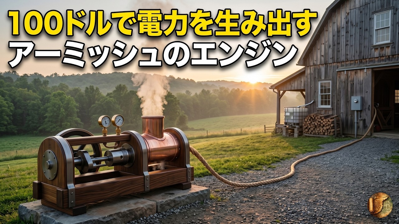わずか100ドルで電力を無限に生むアーミッシュの隠されたエンジン！なぜ大手エネルギー業界はこの革新的技術を100年間も黙殺し続けるのか