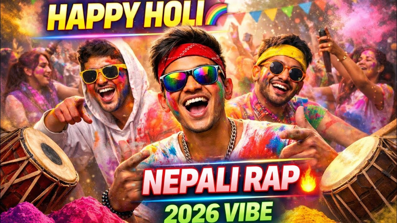 Rangai Rangko Holi Vibe 🔥@popmix-1 | Nepali Holi Rap Song 2026 | Festival Rap Song