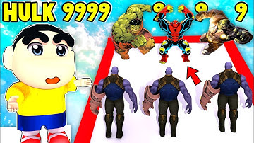 SHINCHAN and HUPER Become SUPERHEROES | THOR, HULK, IRONMAN | NOOB vs PRO vs HACKER