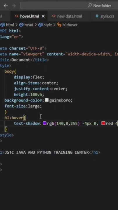 how to add hover effect in HTML and CSS #jstc #html #css # ...