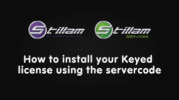 How to install your Keyed license using the servercode