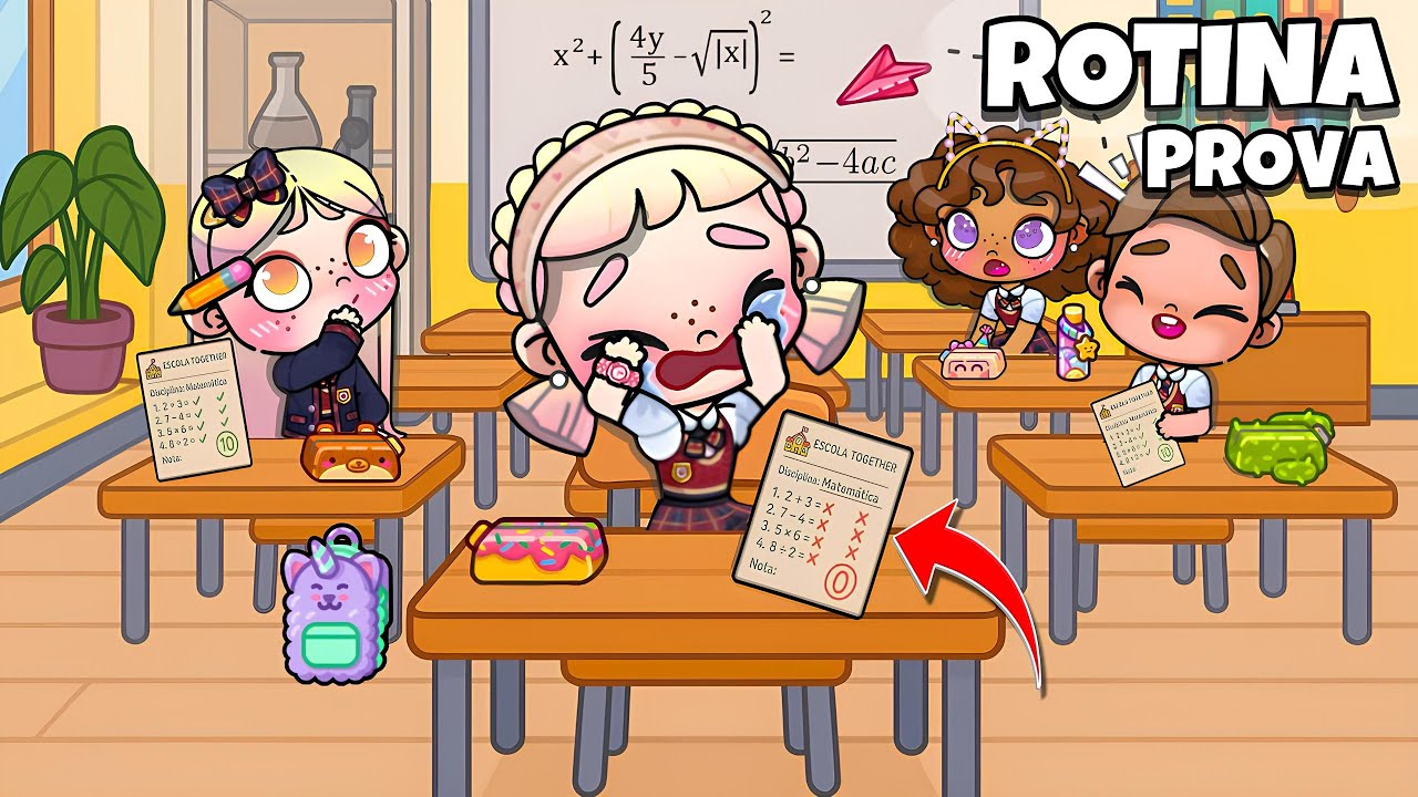 ROTINA PROVA SURPRESA 😯📚 | AVATAR WORLD ROTINAS E HISTÓRIAS DA PAZU