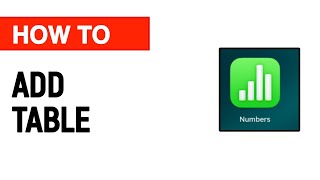 How to Add a Table in Apple Numbers