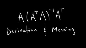 Standard Matrix of Projection Formula Derivation [Passing Linear Algebra]