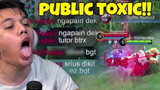 Lawan PUBLIK TOXIC?? Gw BANTAI Ampe MENTAL LU ILANG!! - Mobile Legends